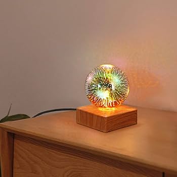3 d立体スモークライトusbで美しい雰囲気お小夜灯プレゼント Amazon.co.jp : 花火プロジェクターランプ、ロマンチックなLED